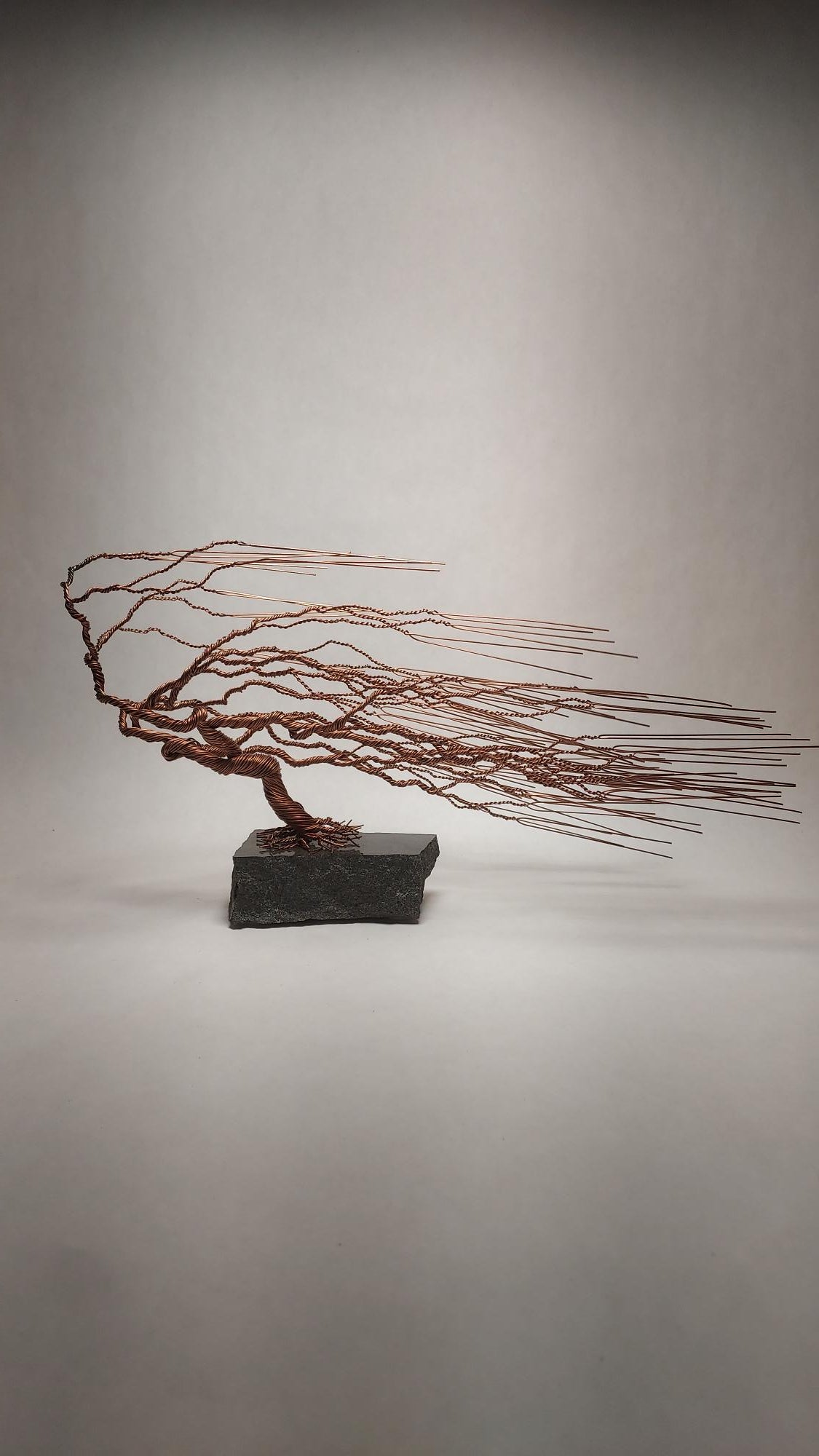 Windswept Wire Tree Sculpture-Medium