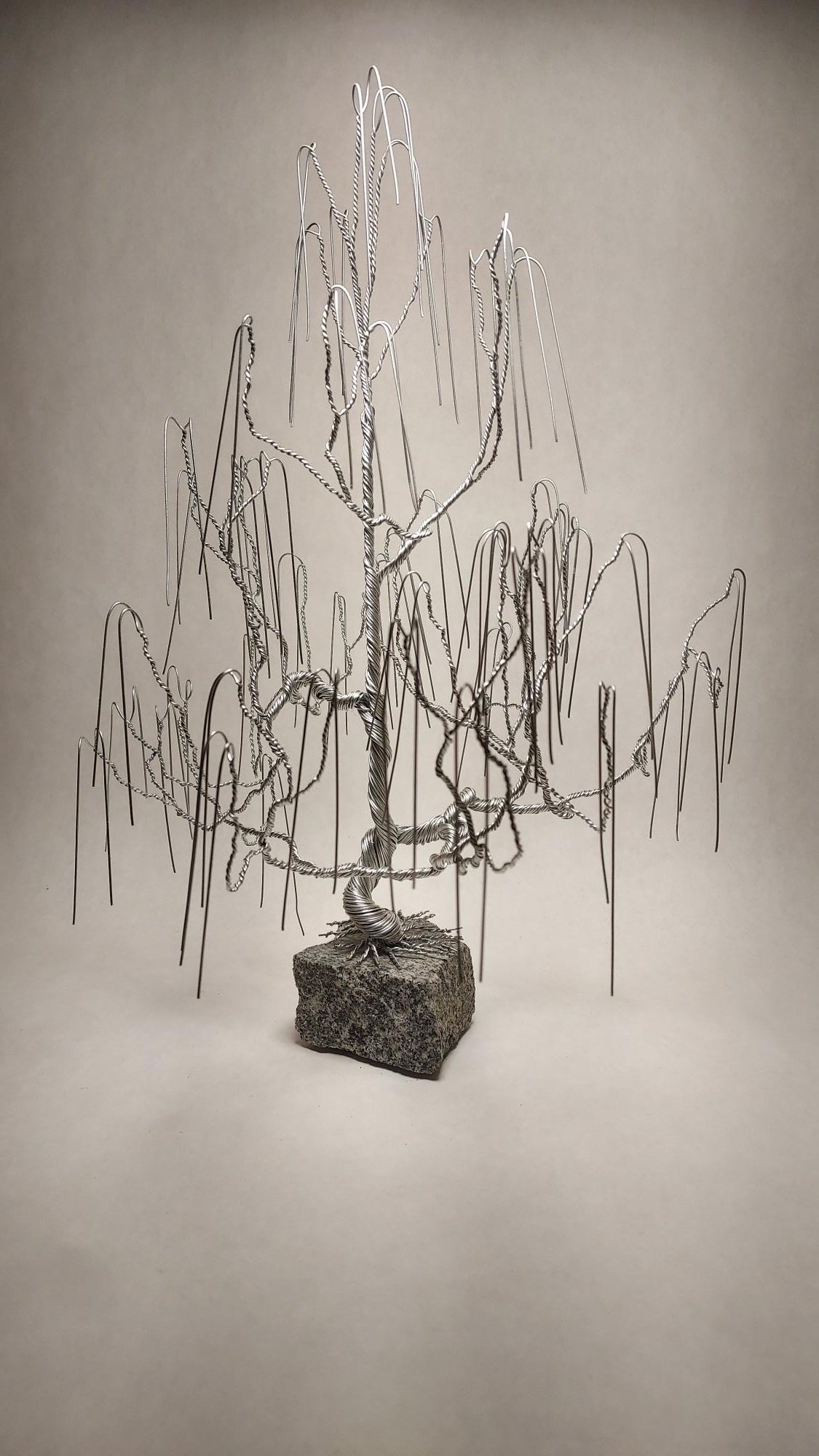 Weeping Willow Wire Tree Sculpture-Medium