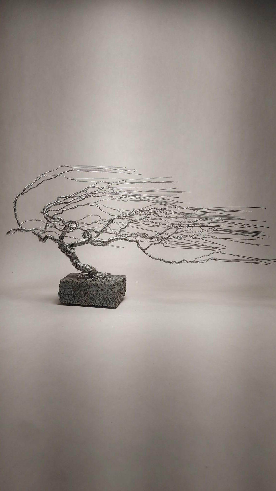 Windswept Wire Tree Sculpture-Medium
