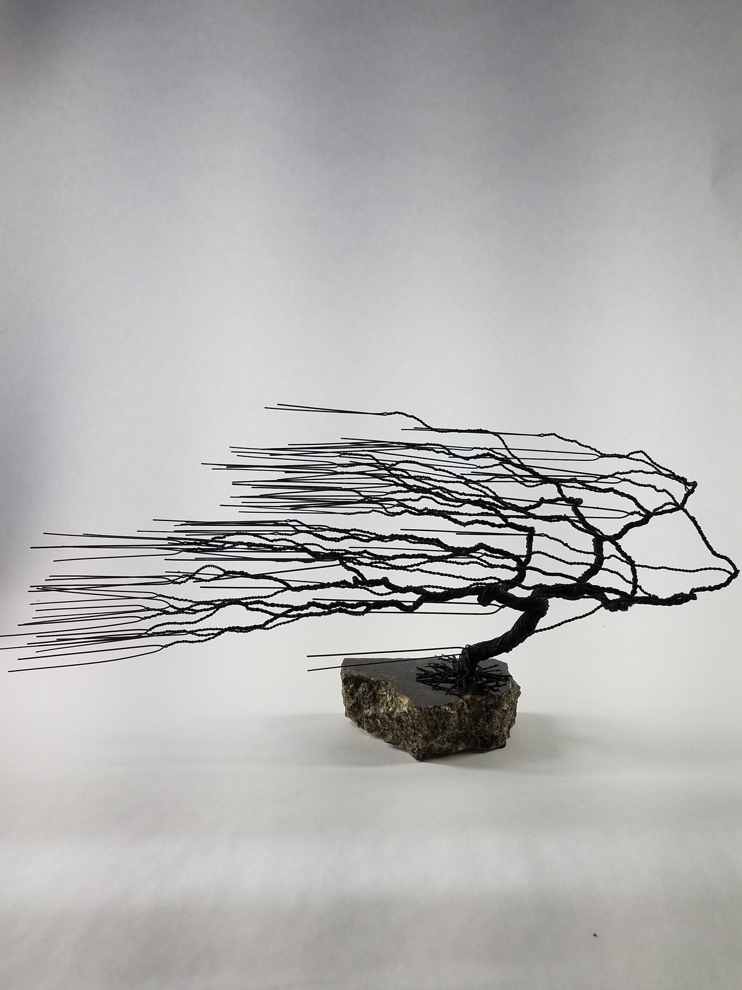 Windswept Wire Tree Sculpture-Medium