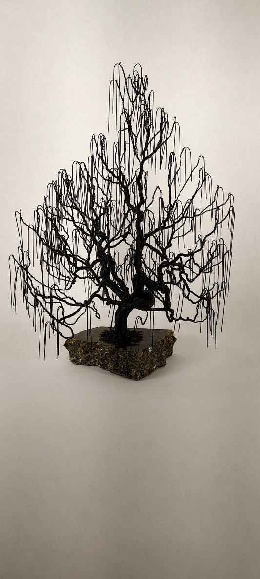 Weeping Willow Wire Tree Sculpture-Large