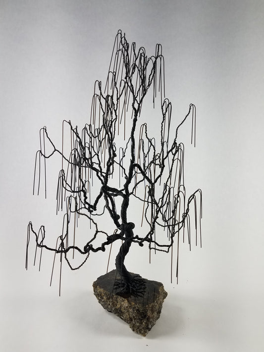 Weeping Willow Wire Tree Sculpture-Medium